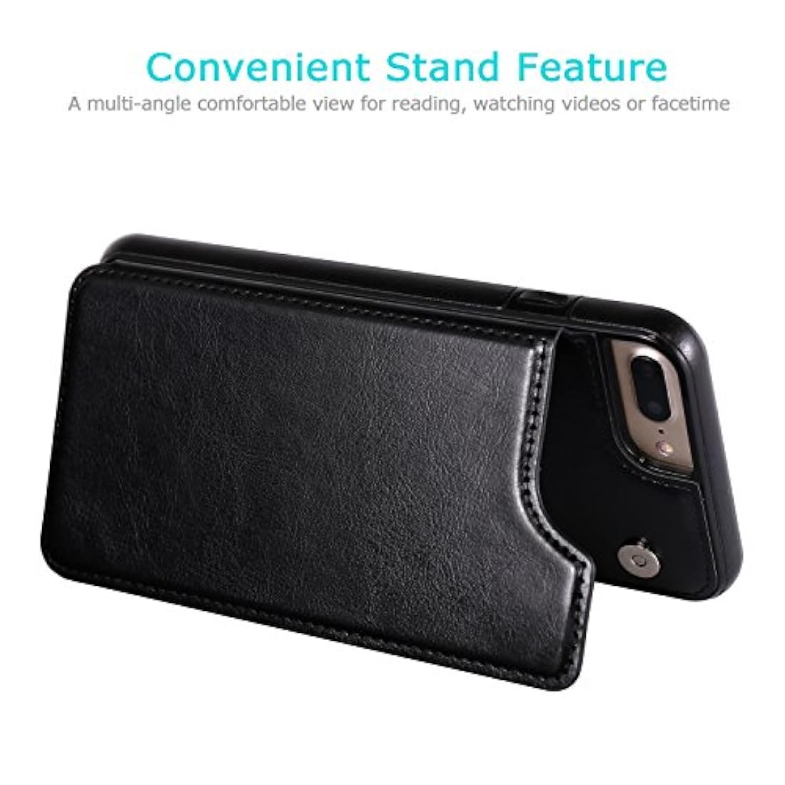 OT ONETOP - Funda tipo cartera para iPhone plus 7/8