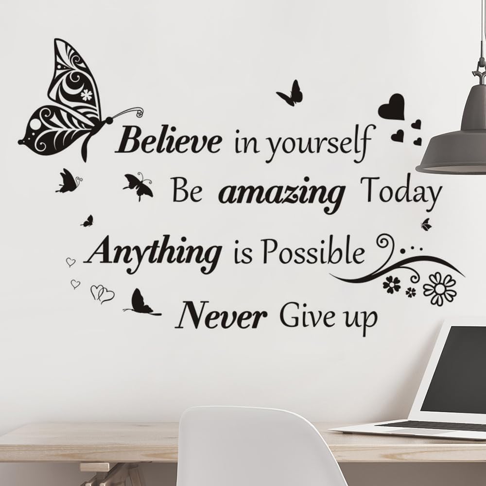 Vinilos Motivacionales Removibles para Pared - Decoración Inspiradora