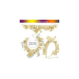 Pulseras y tobilleras con diseño de cruz y luna