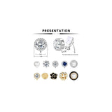 Aretes de clip para mujer,