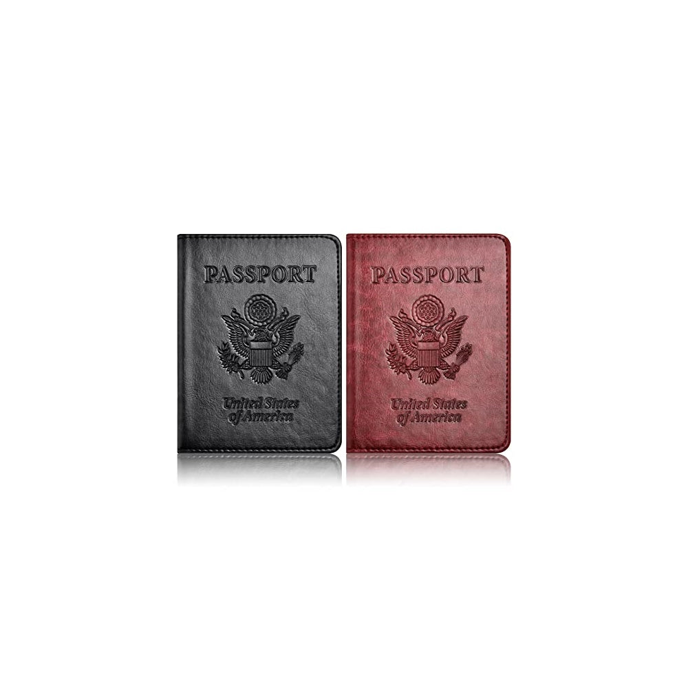 Porta Documentos y Tarjetas Soporte para pasaporte rojo