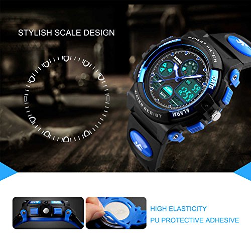 Reloj digital deportivo para niños impermeables