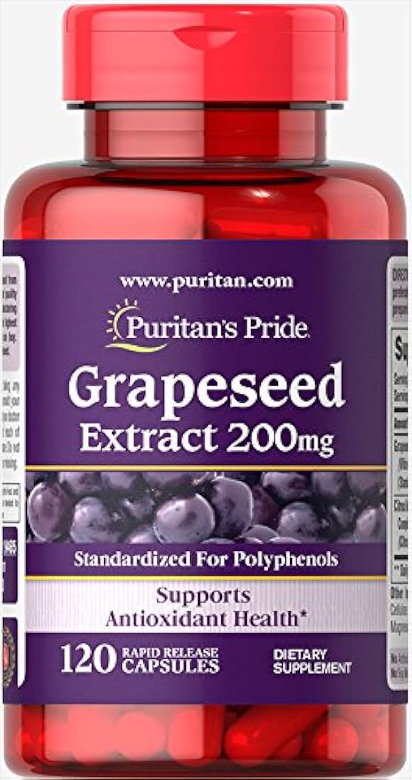Puritan's Pride Extracto de semilla 200 ° Cápsulas de mg-120