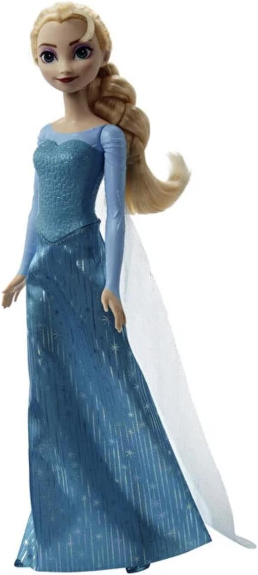 Muñeca Elsa Disney Princess, Mattel, Posable con accesorios, Frozen