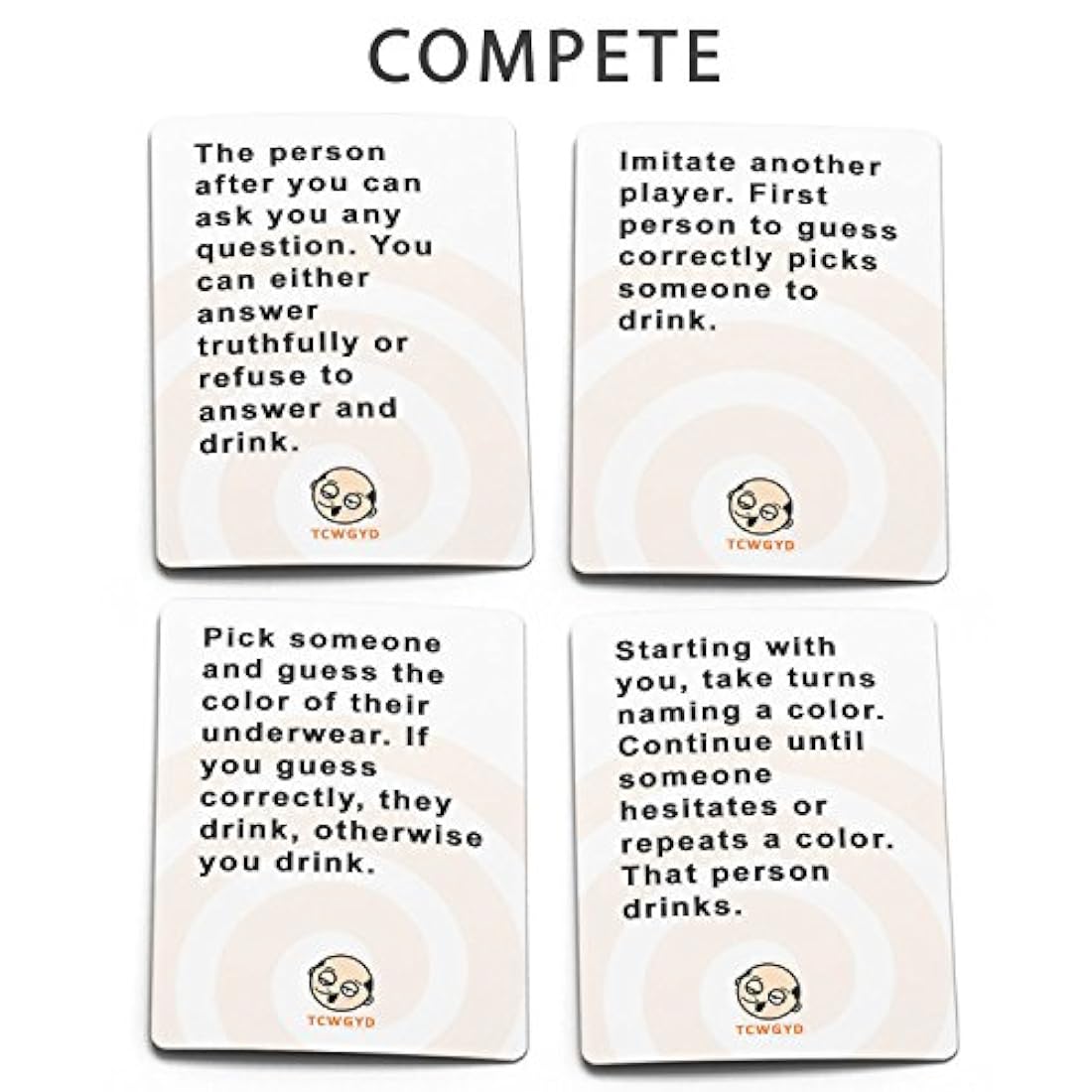 divertido juego de bebida para adultos para fiestas