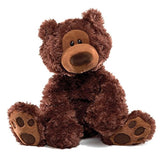Oso de peluche color marrón chocolate