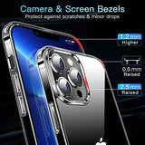 CASEKOO Funda transparente diseñada para iPhone 13 Pro, [no amarillea] [Protección militar contra caídas] Funda protectora a prueba de golpes de 6.1 pulgadas 2021 (transparente)
