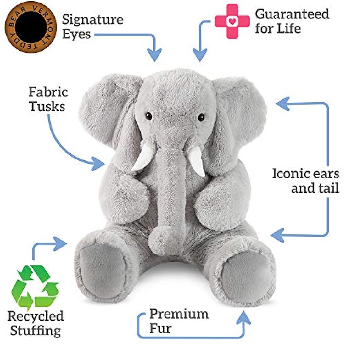 Peluche de elefante (4 pies)
