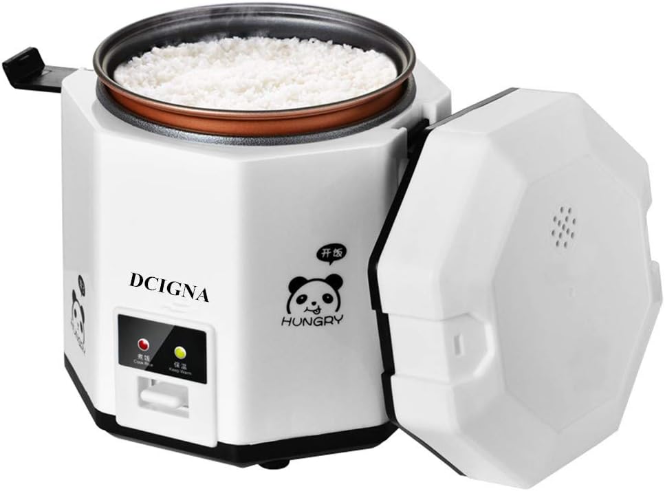 Olla arrocera 1.2L, portátil, antiadherente, para 1-2 personas