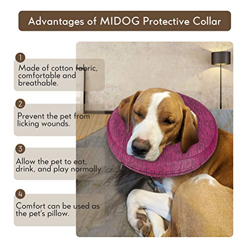 COLLAR para mascotas para después de la cirugía, protector y suave para la recuperación, cono grande para perros para evitar tocar puntos, heridas y erupciones