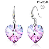 Arete en forma de corazón para mujer