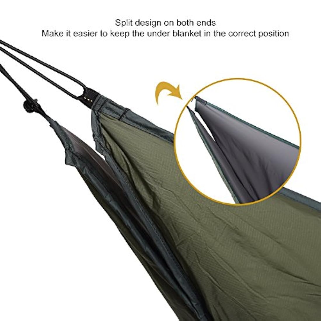Protector de noche Hamaca Underquilt, para camping Gear