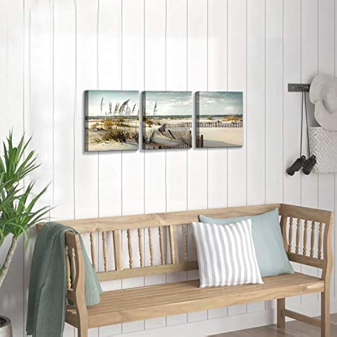 Lienzo de playa, arte de pared: dunas de arena costeras