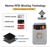 Tarjetero para la parte posterior del teléfono, bolsillos RFID, bolsa tipo cartera para teléfono celular, crédito para la mayoría de teléfonos inteligentes