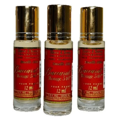Perfume Aceite Unisex Baccarat Rouge 540 Parfum 12ml