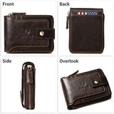 Cartera con cremallera para hombre bloqueo RFID MING CLAN