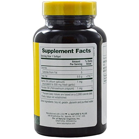 Nature 's Plus - Aceite, 180 cápsulas blandas