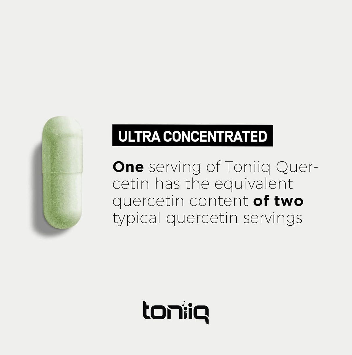 Toniiq Cápsulas de Quercetina Alta Pureza 95%+ 1000mg 120u