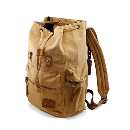 Mochila de lona vintage para hombres