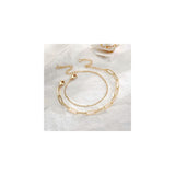 Pulseras y tobilleras delicada de oro para mujer