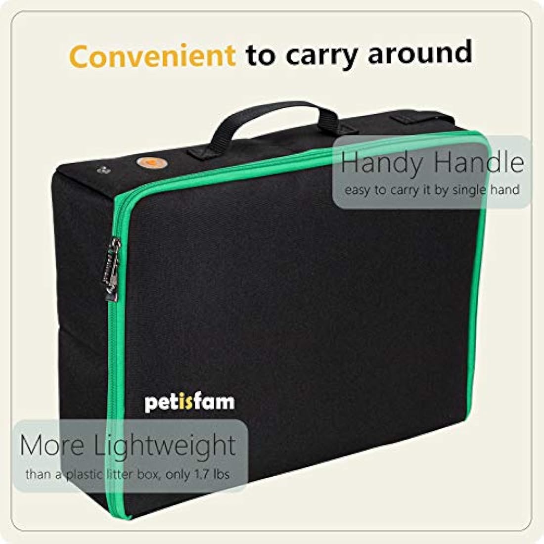 Caja de arena portátil para gatos