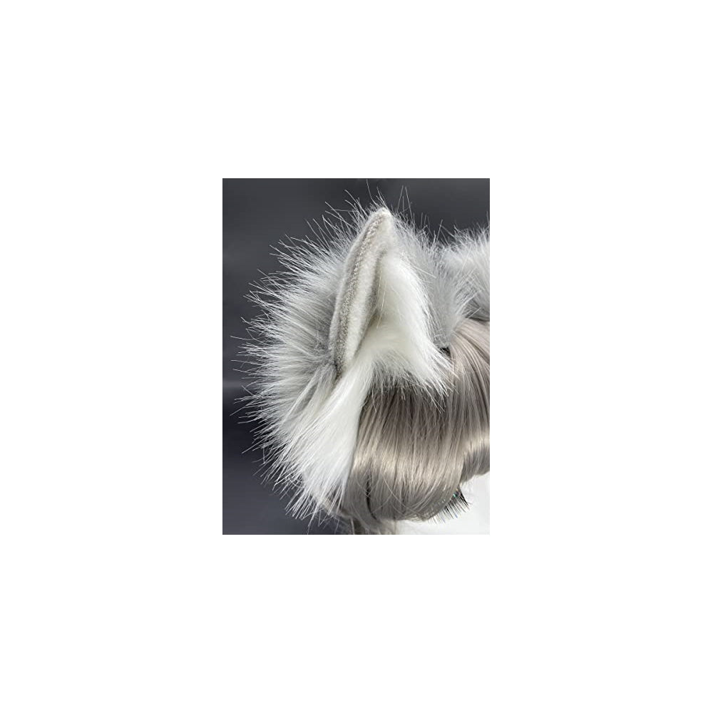 Disfraces de Diadema de orejas de lobo gris talla única