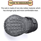 XSY&amp;G Botas para perro, zapatos impermeables para perros, botines para perros con suela reflectante resistente antideslizante y antideslizante, zapatos para perros medianos para exteriores 4 unidades, talla 1