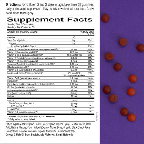 Vitaminas diarias SmartyPants unidades 90    para niños