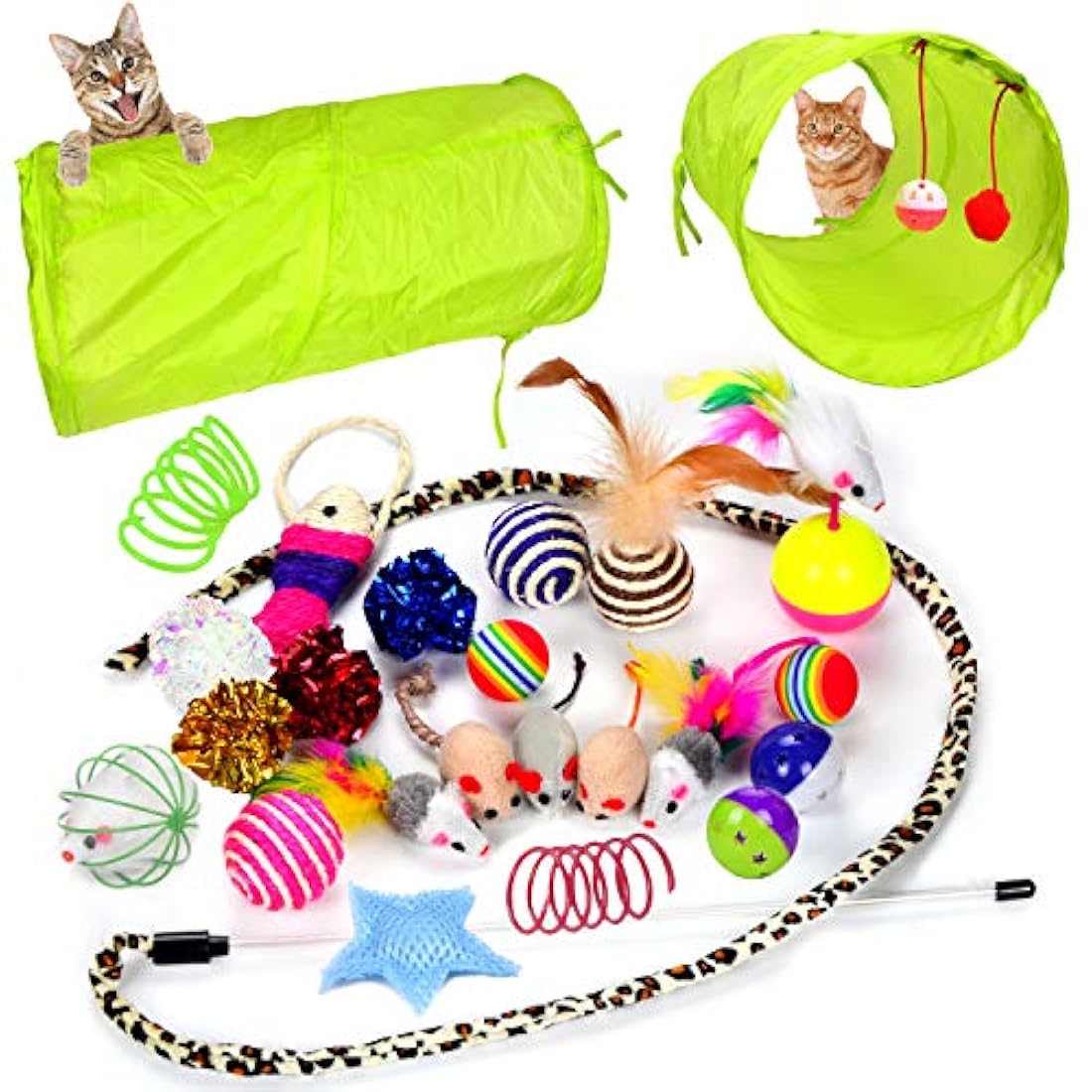 24 juguetes para gatos juguetes surtidos