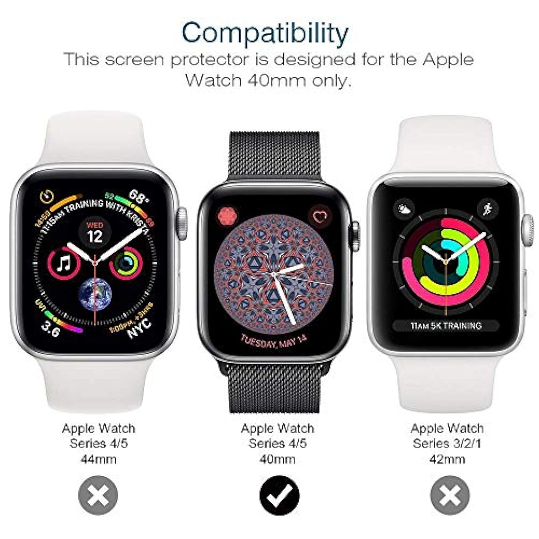 Protector de pantalla para Apple Watch
