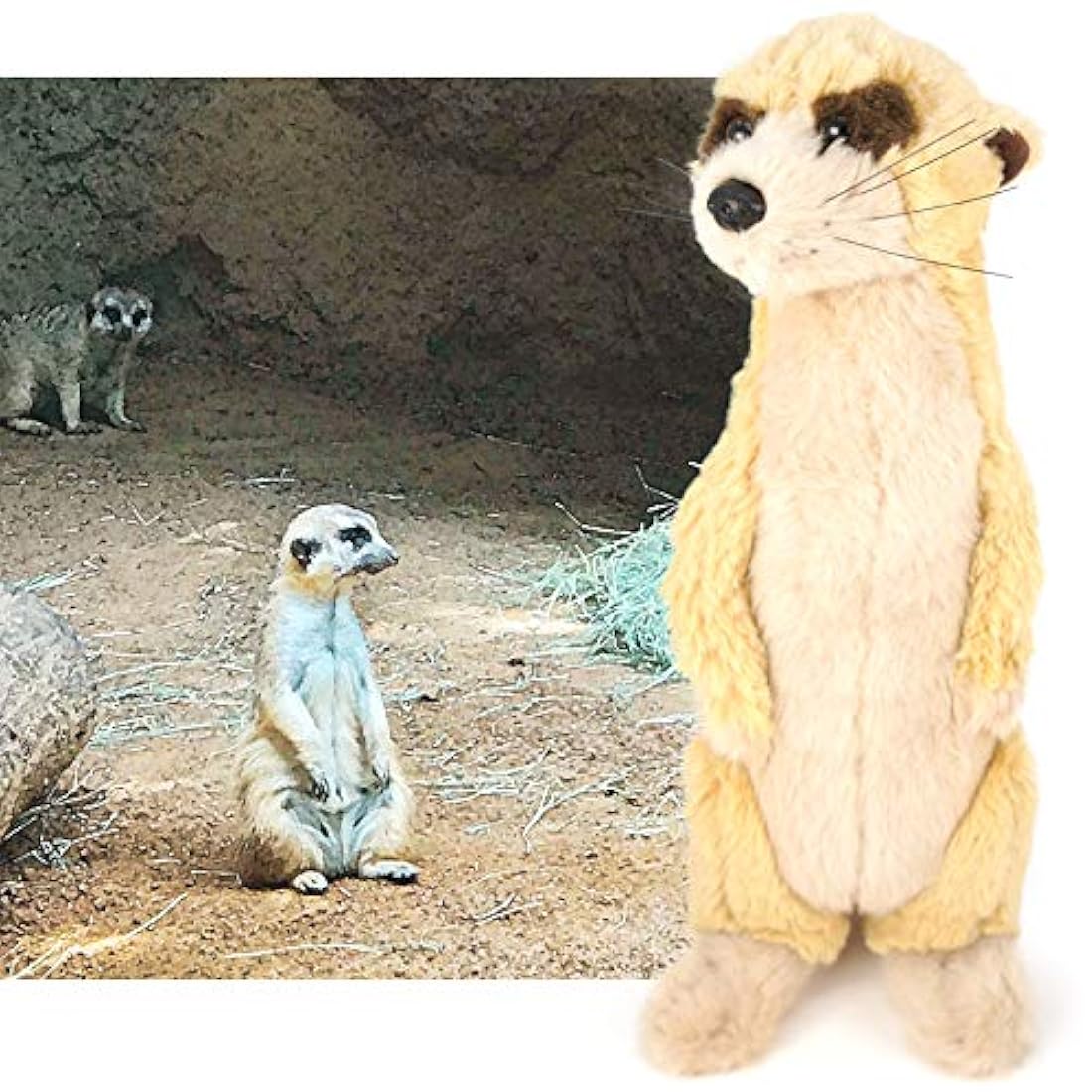 Peluche de Suricato color beige y blanco de 12 in. VIAHART