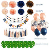 Decoraciones para la ducha de novia, color azul marino