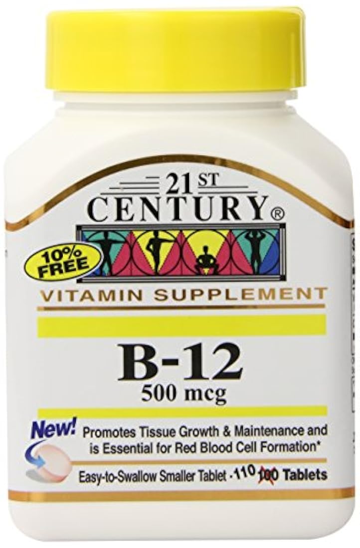 Siglo XXI B-12 500 mcg pastillas, 110-count (Pack de 3)