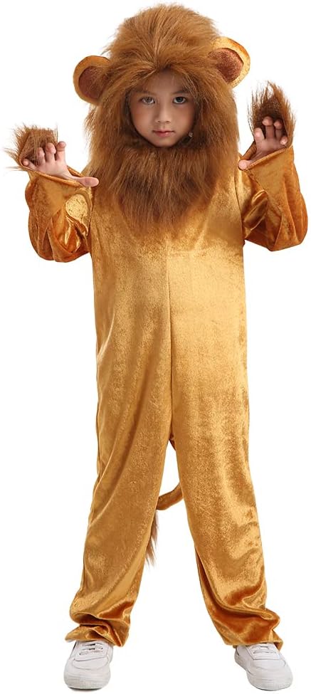 Disfraz de León Cuddly de Seasons, Animal, Talla 4-6 para Niños