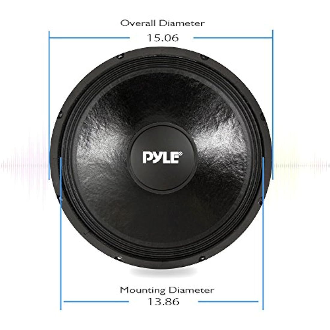 Parlante Corneta de coche Woofer Negro PYLE-PRO ‎PPA15