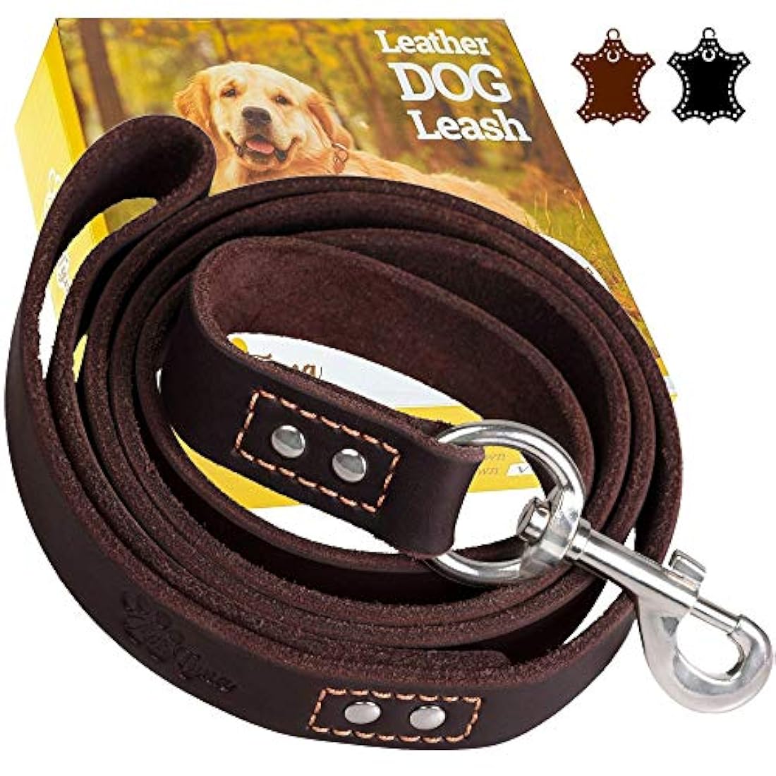 Correa para perro de piel resistente