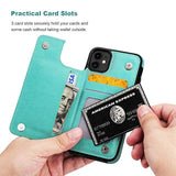 Funda tipo cartera para iPhone 11 Vaburs -