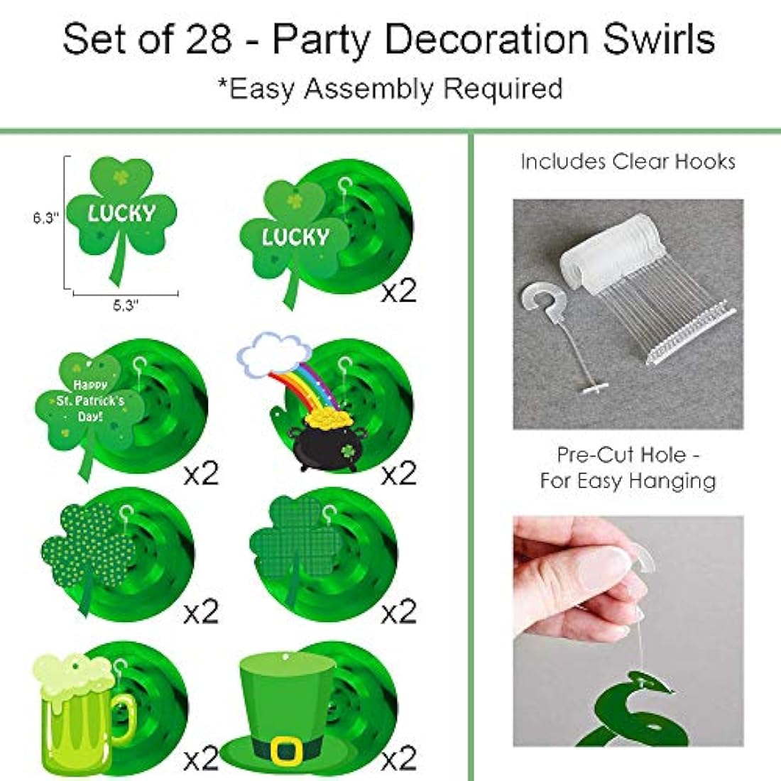 Juego de decoración para fiesta de San Patricio