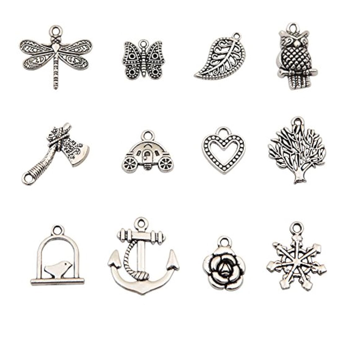Bingcute 100 unidades de joyería (colgantes, dijes)