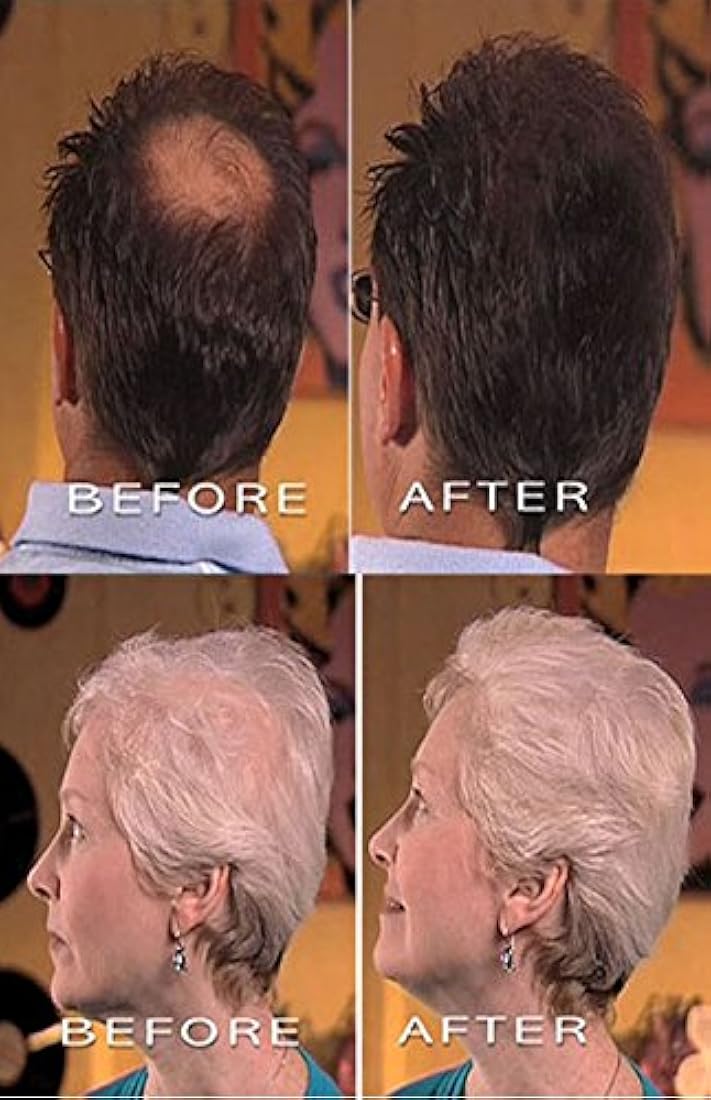 Luxe Thickening de pelo fibras con Queratina Natural – 2 Meses suministro de confianza en un frasco. Múltiples Colores disponibles., Café Oscuro