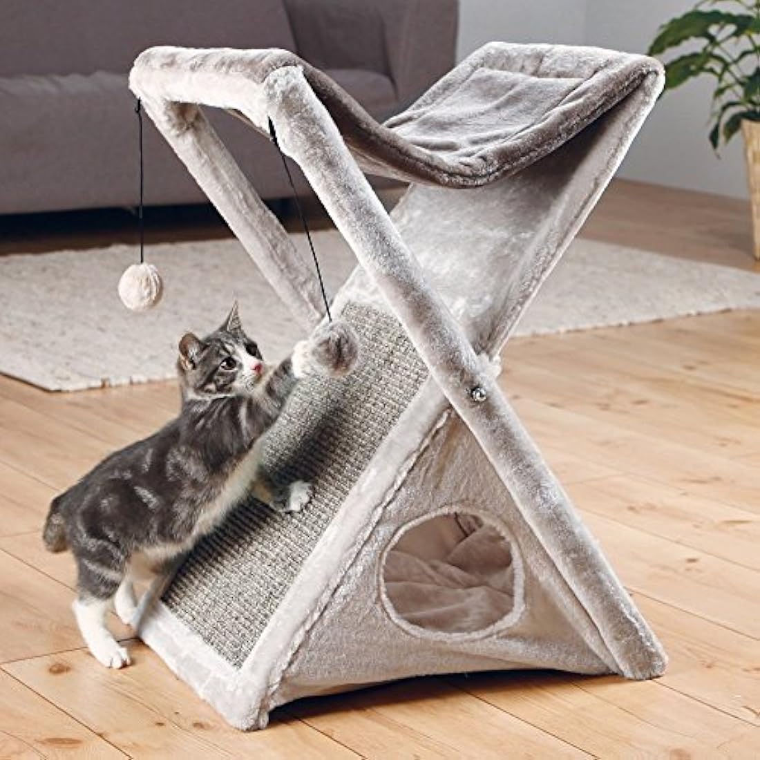 Trixie Productos para mascotas Torre de gato para plegar