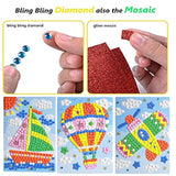 Kit de arte adhesivo para niños diseño de mosaico 6 unidades
