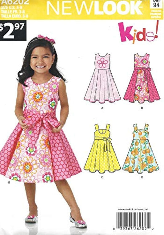 Vestido para niños con falda circular elástica