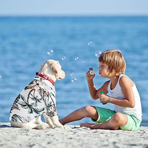 4 camisetas de verano para mascotas, estilo hawaiano, camisa floral para perro, camisetas con estampado hawaiano, camisetas transpirables para mascotas, ropa fresca para playa, playa, cachorros, sudadera para cachorros pequeños