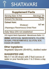 Secrets of the Tribe Shatavari Extracto líquido sin alcohol