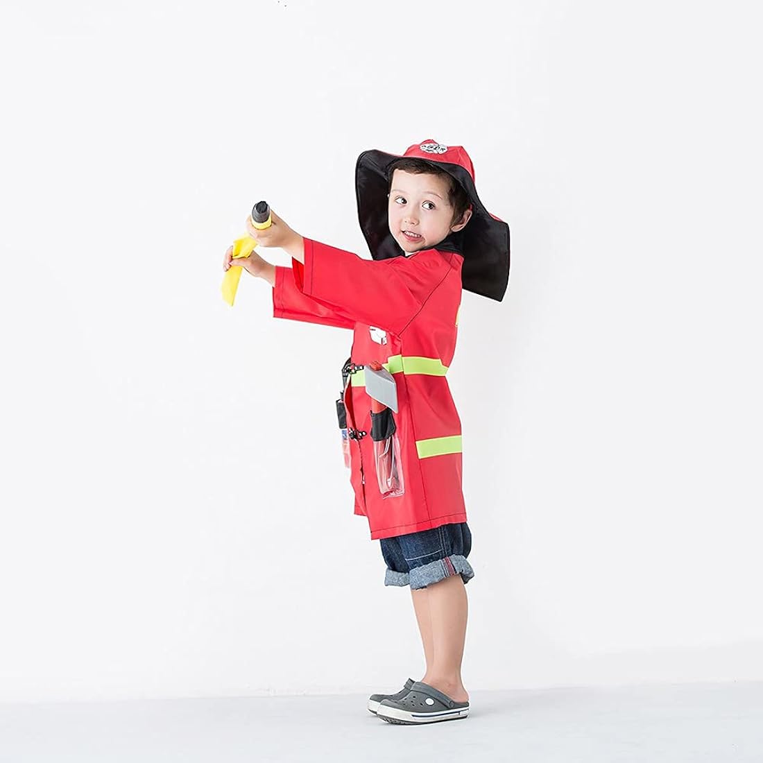 disfraz para juego de rol bombero para niños de 3-6 años