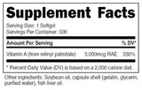 Nutricost Vitamina A 10.000 UI, 500 cápsulas de gel suave