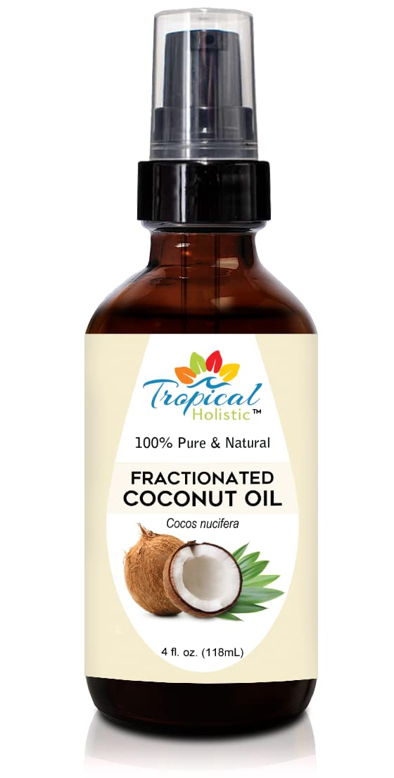 Aceite de coco fraccionado de 4 onzas Tropical Holistic