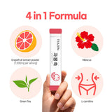 TEAZEN Té de Toronja Sin Azúcar, Hibisco y Verde, 10 Pks