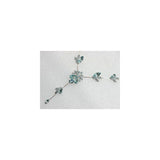 Aretes y Juego de collar y pendientes con diseño de flores